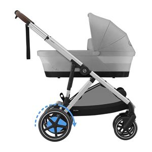 Cybex E-Gazelle S Kinderwagen 2-in-1 - Silver - Stone Grey / Mid Grey