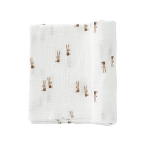 Cottonbaby Soft Multidoek - 120x120 cm - Rabbits