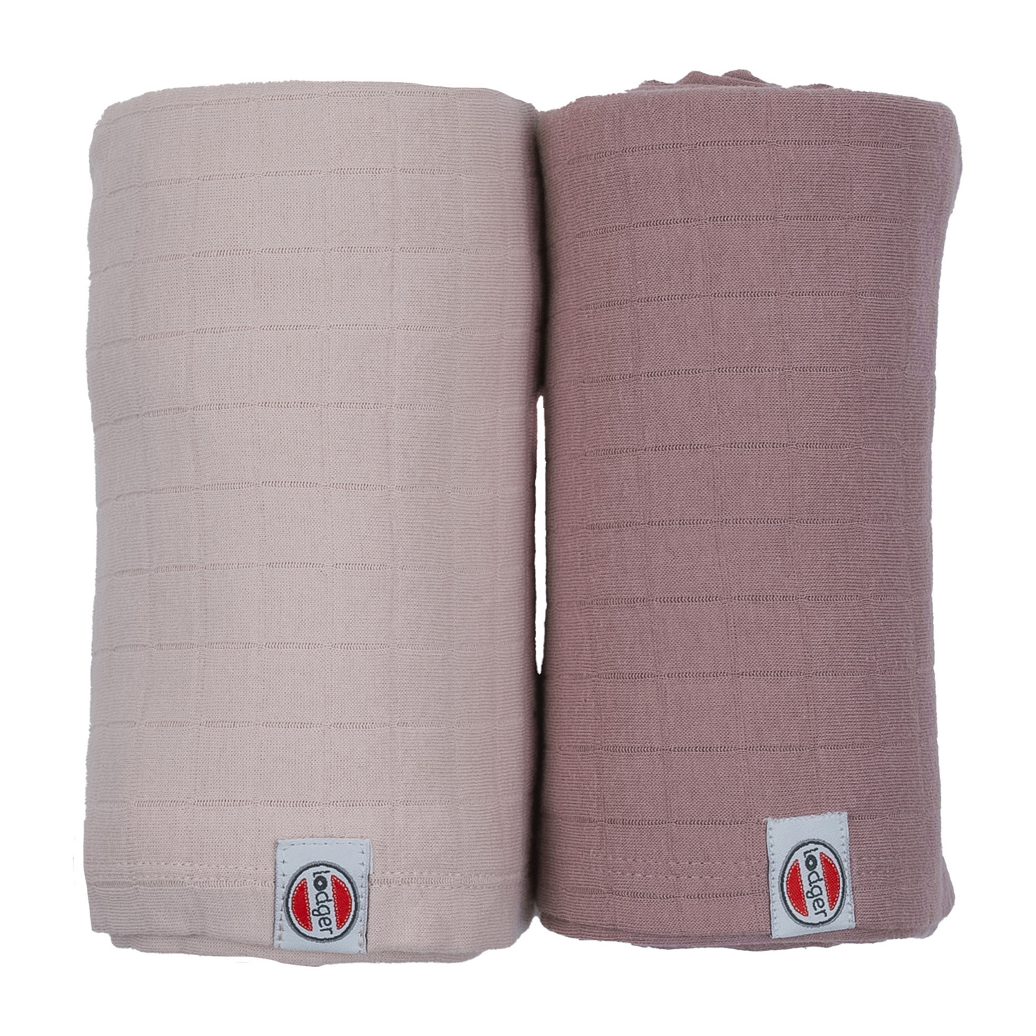 Lodger Hydrofieldoek - 2 Stuks - 110 x 110 cm - Powder / Rose