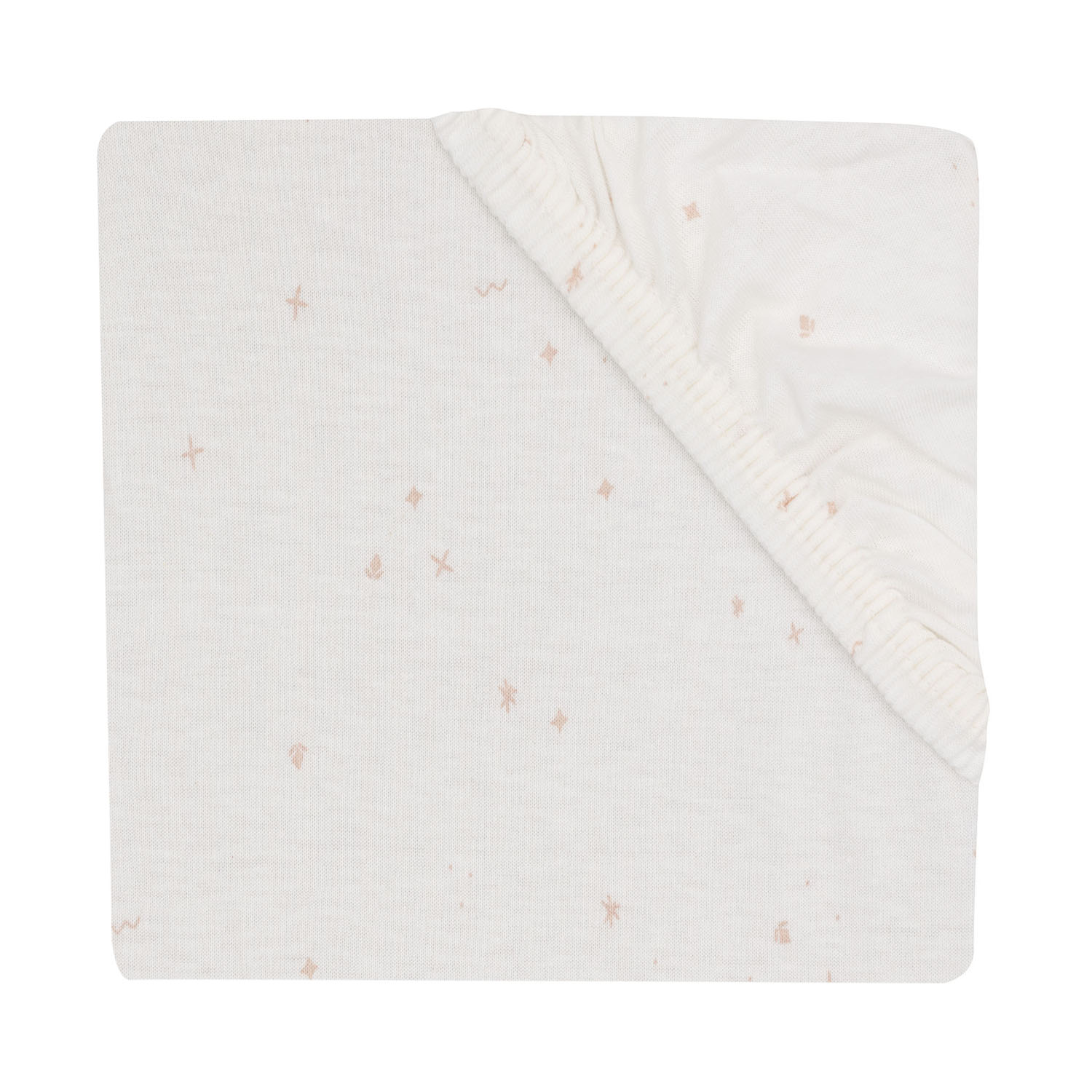 Jollein Twinkling Hoeslaken Wieg - Jersey - 40/50 x 80/90 cm - Wild Rose