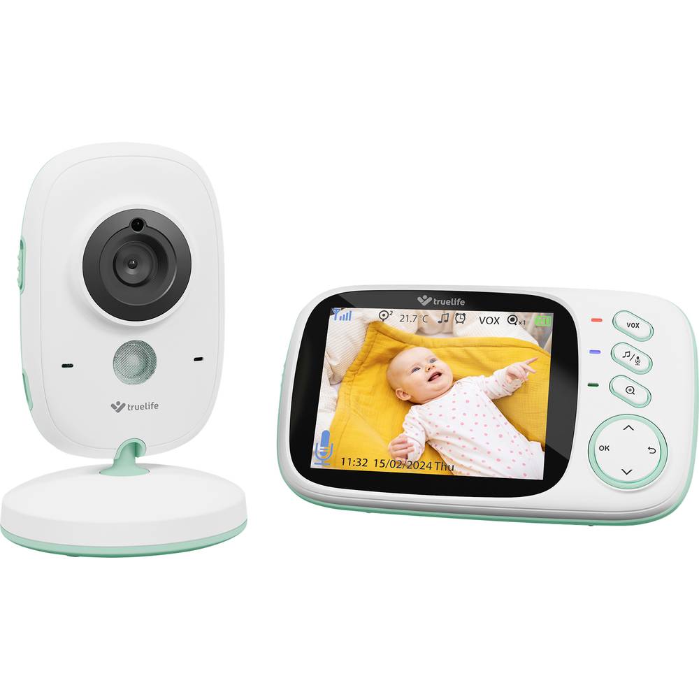 Truelife NannyCam H32 Pro TLVMMNCH32PWB Videobabyfoon Digitaal 2.4 GHz