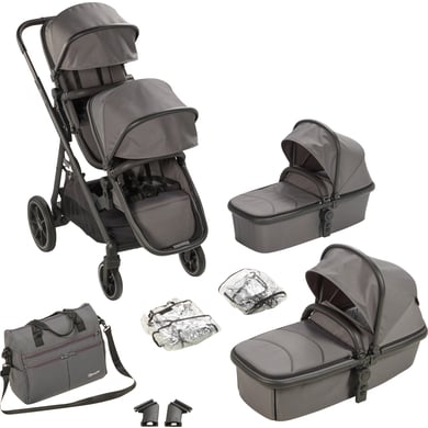 BabyGO Duo kinderwagen Duo Grey