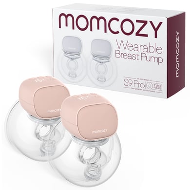 MOMCOZY Dubbele borstkolf draagbaar S9 Pro, roze