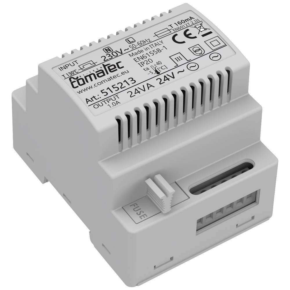 Comatec TBD202424F4 DIN-rail netvoeding 24 V/AC 1 A 24 VA Inhoud: 1 stuk(s)