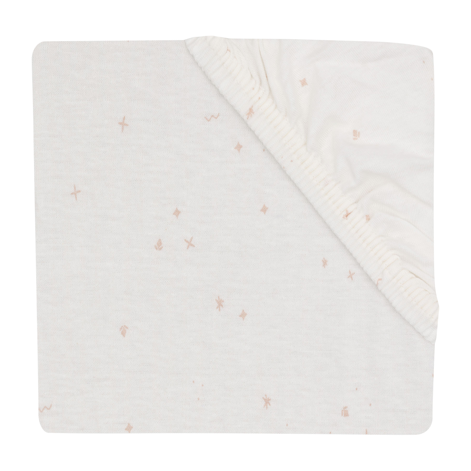 Jollein Hoeslaken Peuterbed - Jersey - 70/75 x 140/150 cm - Twinkling Wild Rose