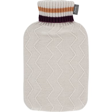 Fashy warmwaterkruik 2 liter met coltrui in beige