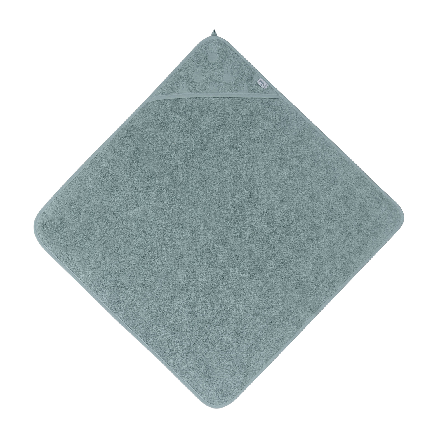 Jollein Miffy Jacquard Badcape 75x75cm Badstof - Sea Green