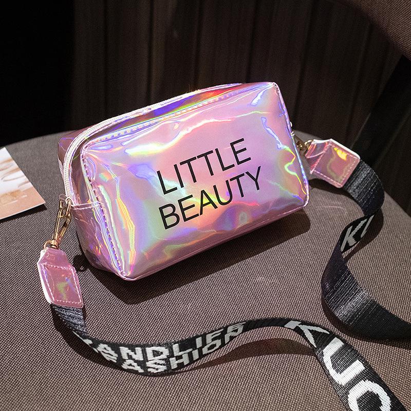 Nastbon Modepersoonlijkheid, schoudertassen, damestasje, kleurrijke lasertassen, voor dames, crossbodytassen