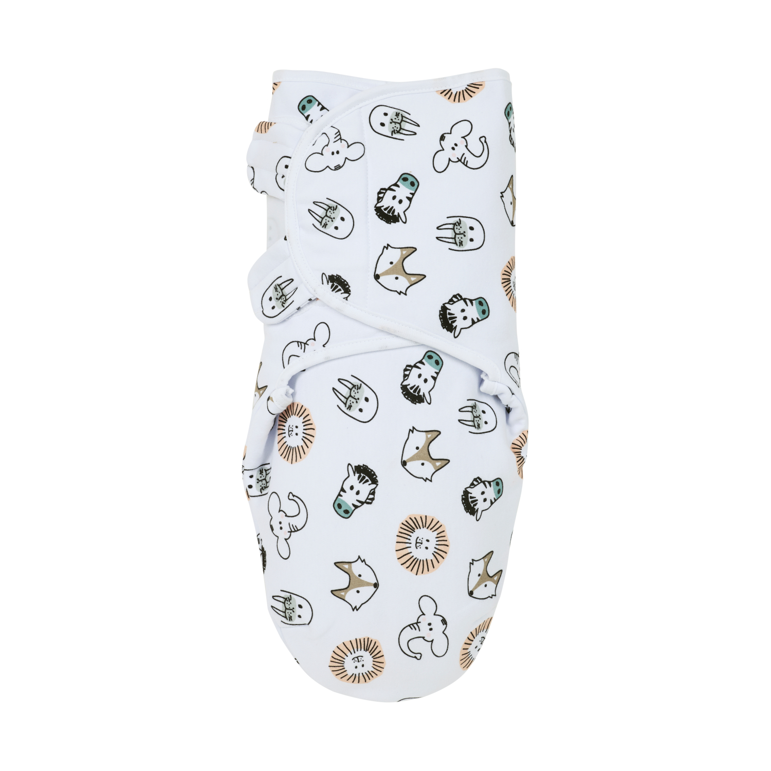 Meyco Baby Animal swaddle inbakerdoek gevoerd - multicolour - 0-3 maanden