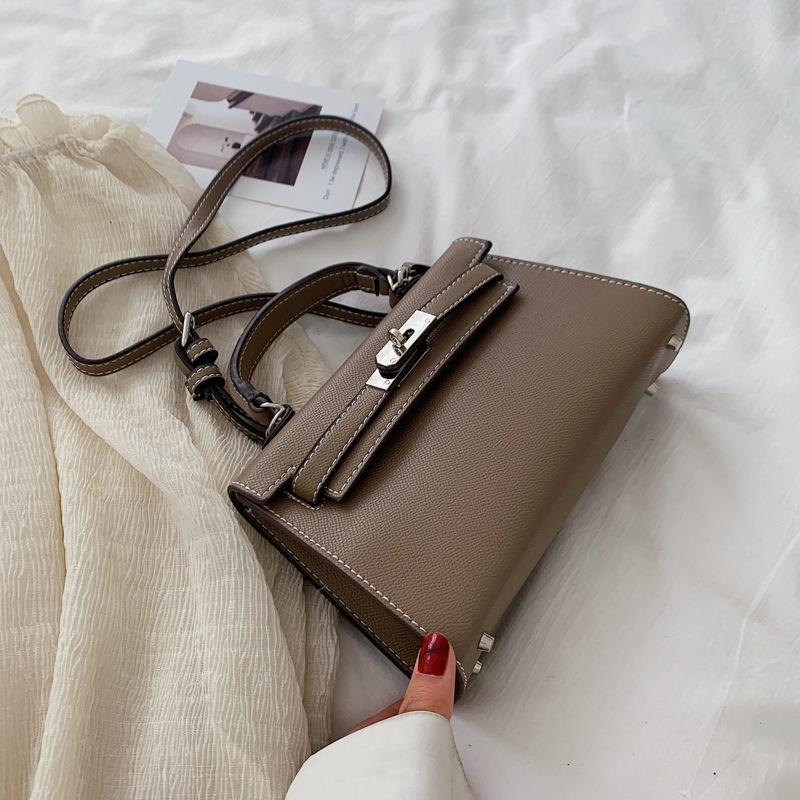 U Bags Pu lederen crossbody tas Designer kleine handtas Casual enkele schoudertas zwart