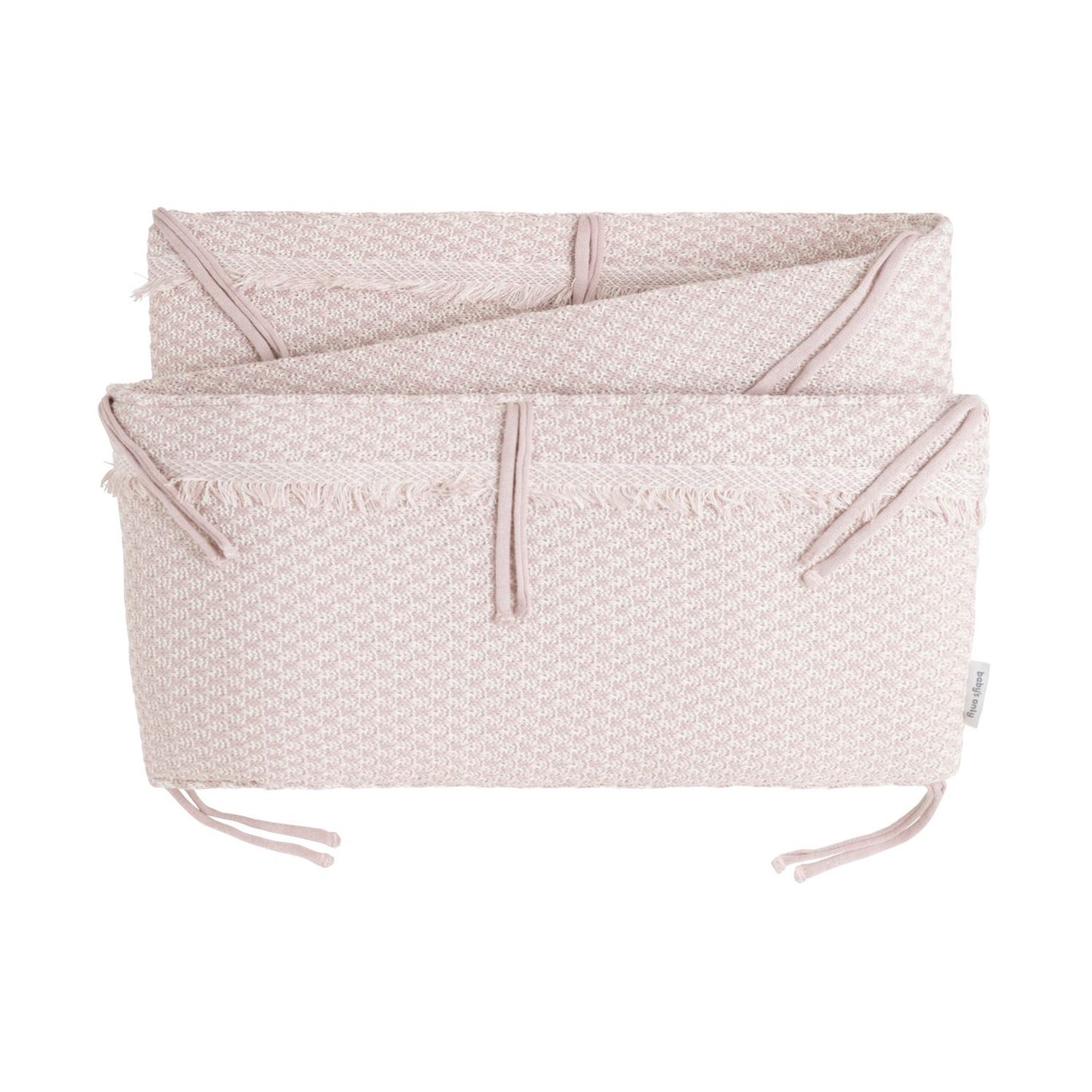 Baby's Only Happiness Bed/Boxbumper - Oud Roze / Ecru