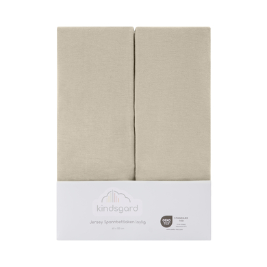 Kindsgard Hoeslaken laylig 2-pak 60 x 120 cm beige