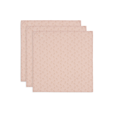 Jollein Burpdoekje 3-pack Nijntje Silhouetten Wild Rose 70 x 70 cm