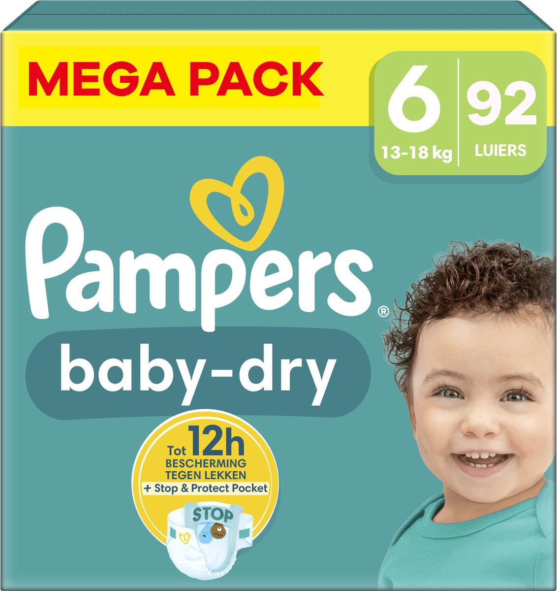 Pampers  Baby Dry - Maat 6 - Mega Pack - 92 luiers