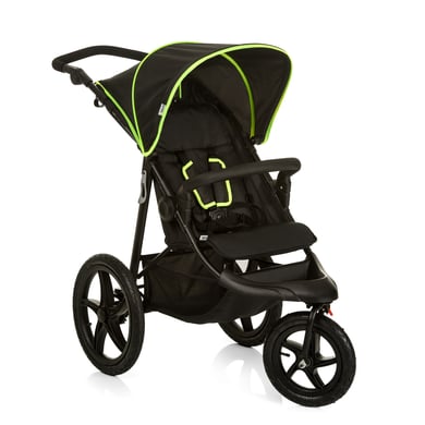 Hauck Kinderwagen Runner zwart/neon geel