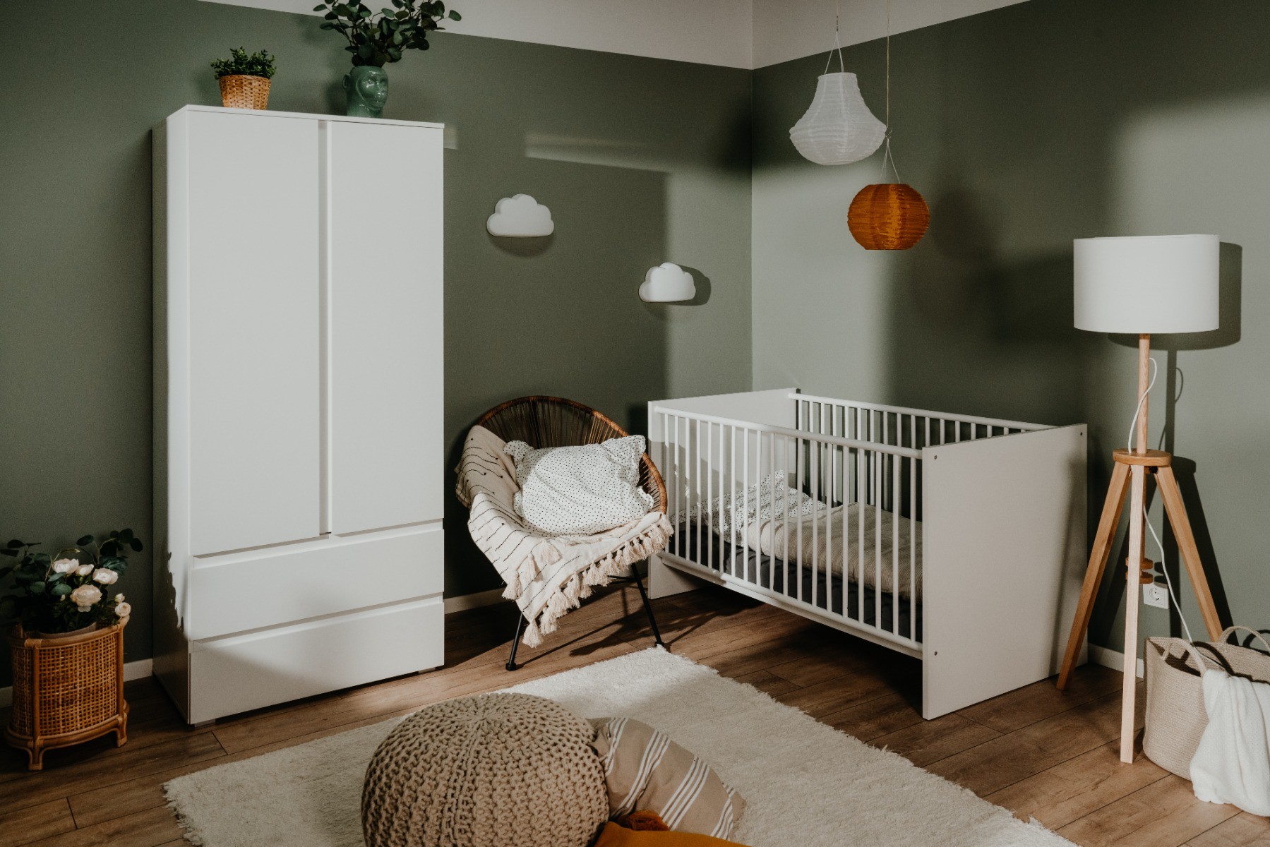 Finori Babykamer  Image Wit 2-deurskast