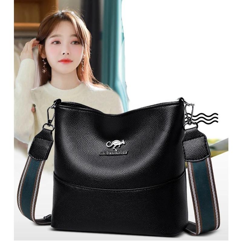 Your favorite bag Zachte Koeienhuid Crossbody Tassen Voor Vrouwen 2021 Luxe Handtassen Vrouwen Tassen Designer Vrouwelijke Casual Hand Schoudertas Bolsos De Mujer zwart