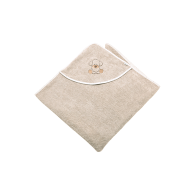 Sterntaler Lucky sand Badcape 100 x 100 cm hond