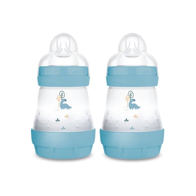 MAM Babyfles Easy Start Anti-Colic mat 2x 160 ml vanaf 0 maanden, Dino