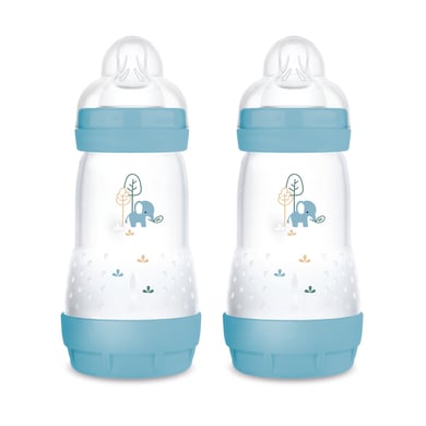 MAM Babyfles Easy Start Anti-Colic mat 2x 260 ml vanaf 0 maanden, olifant