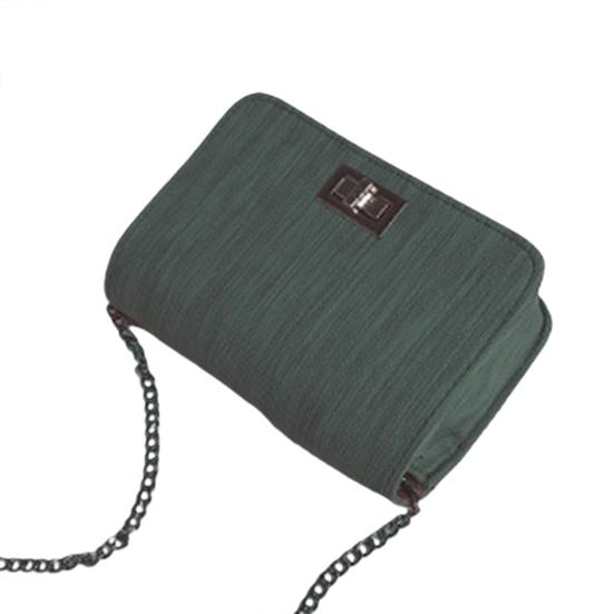 Wonder Pocket Dames effen kleur kunstleer vierkante schoudertas handtas crossbody tasje zwart