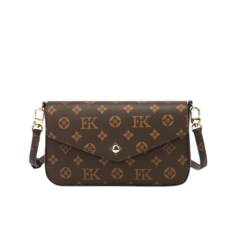 Fashion Tribe Echte leren damestas, enkele schouderenvelop, dameshandtas, crossbodytas, kleine tas met ketting, zomerse nieuwe stijl
