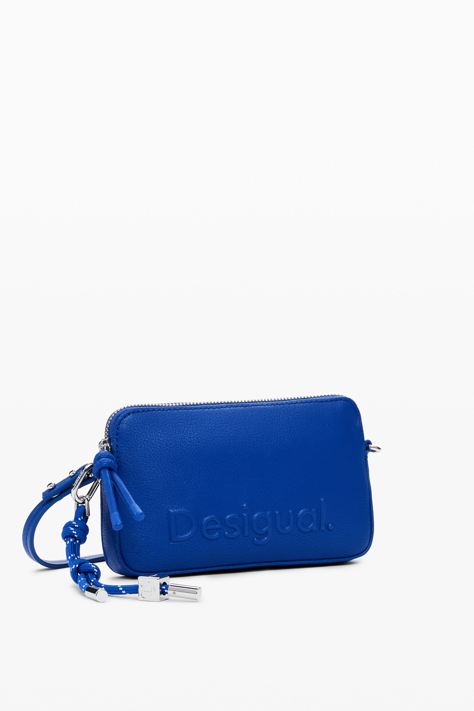 Desigual Kleine portemonnee met logo - BLUE