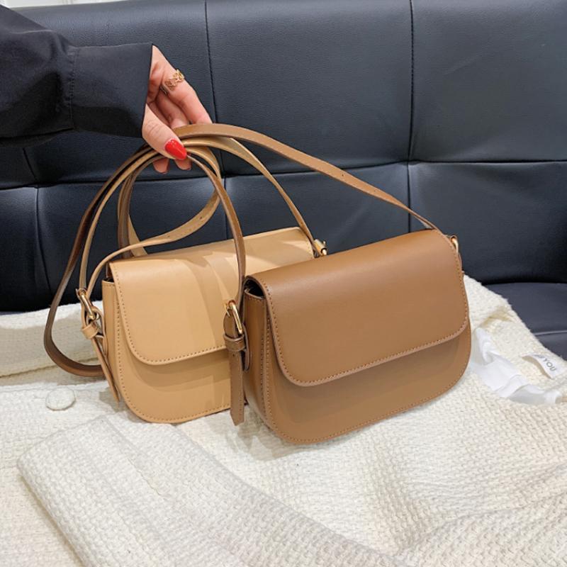 Exquisite handbag NO 1 Hoogwaardige klassieke effen schoudertas met textuur voor dames in een niche-crossbodytas, modieuze kleine vierkante tas wit