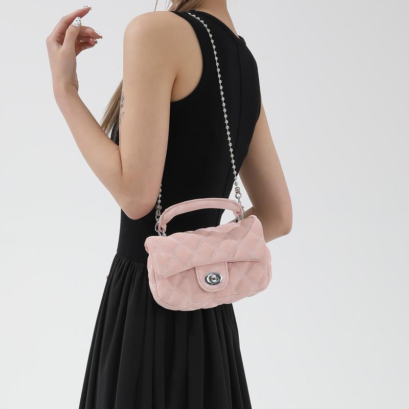 JINBAOSEN BAG Koreaanse versie Lingge Chain Handtas voor vrouwen in 2024, nieuwe modieuze en veelzijdige handtas, niche casual crossbody tas, kleine vierkante tas