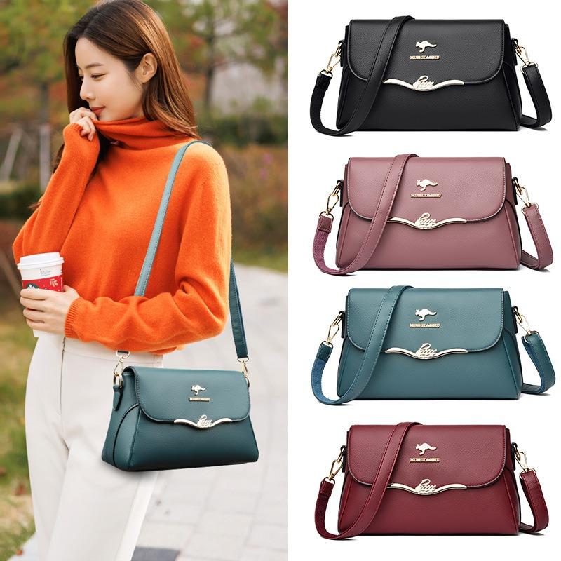JINBAOSEN BAG Cross Border Damestas, Schoudertas, Zachte Leren Moedertas, Grote Capaciteit Forensen Kleine Vierkante Tas, Tassen, Modieuze Crossbody Tas