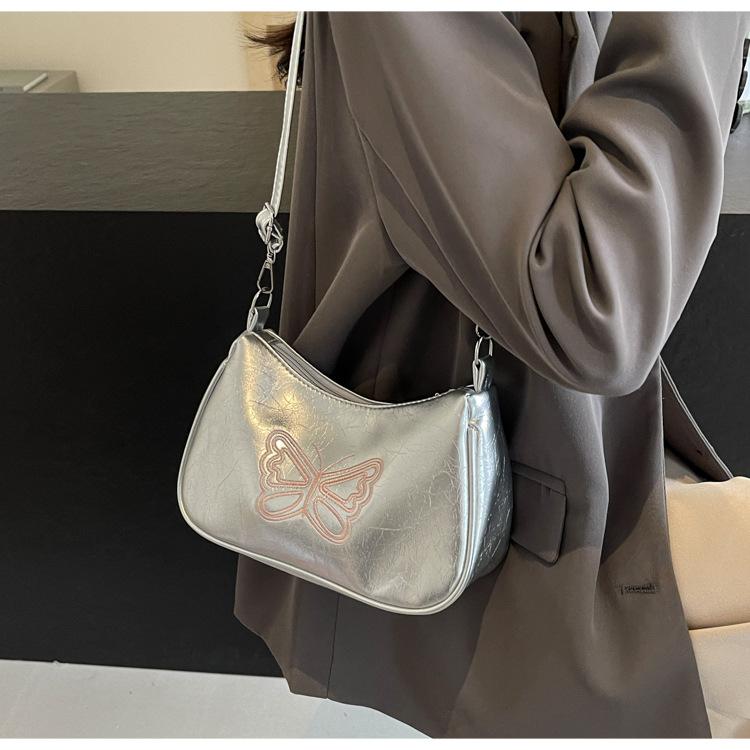 VIA ROMA Populaire Baguette Bag Summer Senior Sense Niche Crossbody Bag Vrouwelijke Schoudertas One Size roze