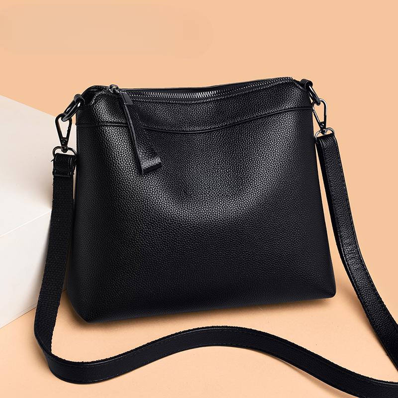 Leather bag Luxe Designer NIEUWE Hoge Kwaliteit Lederen Dames Ketting Crossbody Tassen Vrouwelijke Kleine Vierkante Tassen Schoudertassen