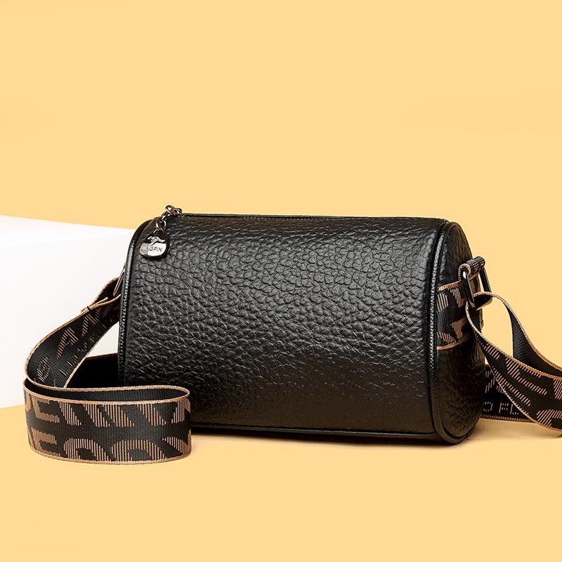 Leather bag Luxe effen kleur echt leer dames handtas designer mode schouder tas dames hoge kwaliteit crossbody tas vrouwelijk