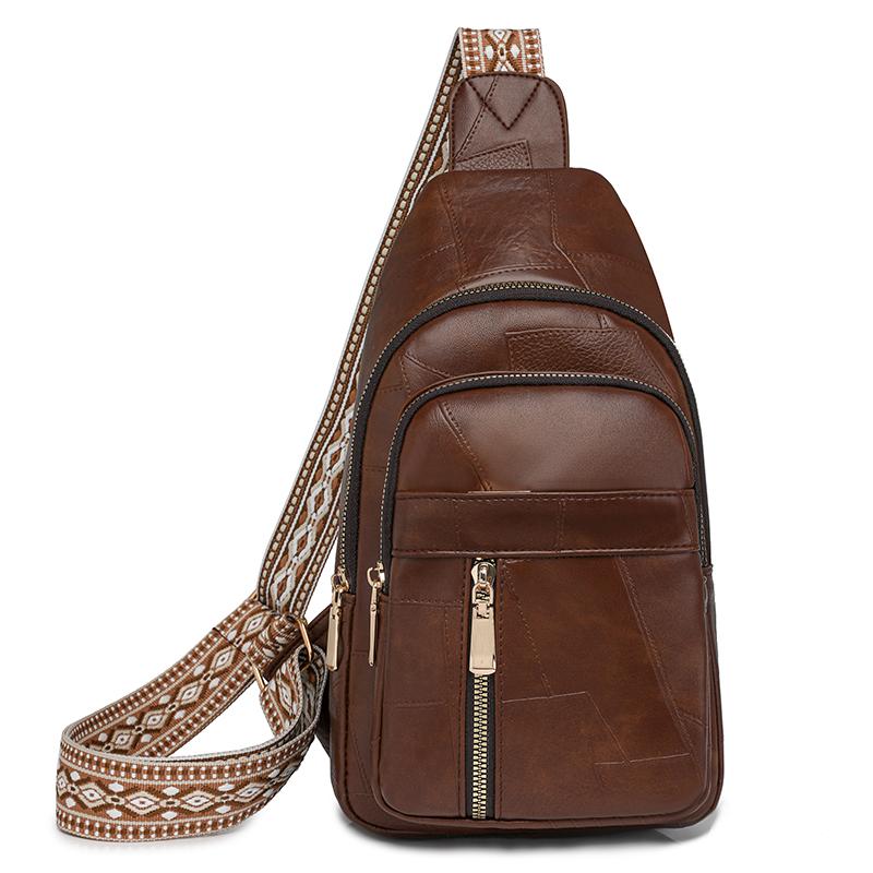 Kuluosidi Dames zachte leren borsttas enkele schouder crossbody tas beige