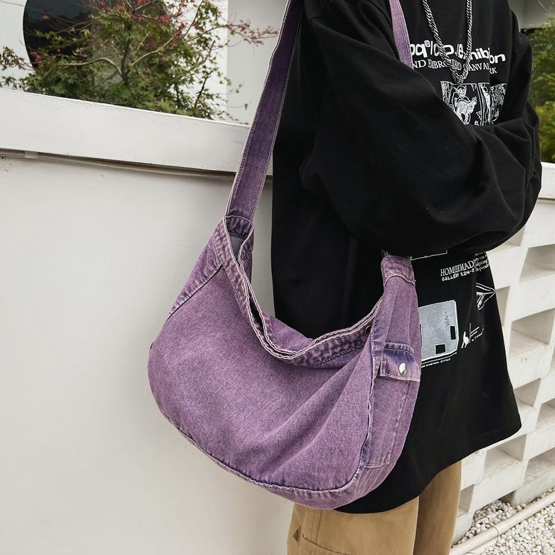 KULUOSIDI BAG Canvas tas Dames Denim Crossbody tas Schoudertas Dames tas groen