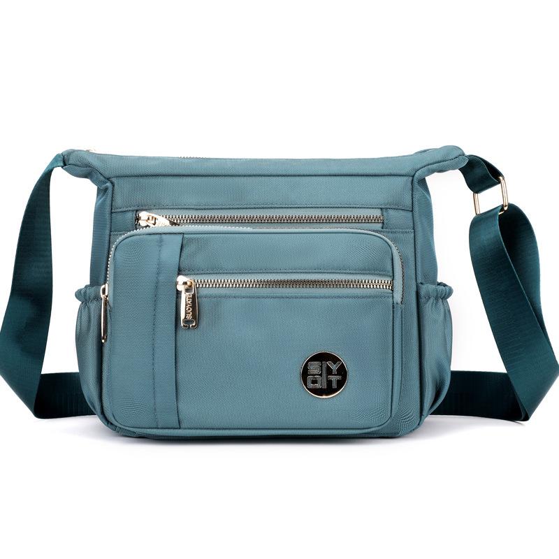 Kuluosidi Crossbody tas waterafstotende dames schoudertas nylon moeder tas lichtpaarse kleur