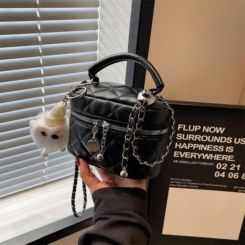 JINBAOSEN BAG Franse stijl Kleine geurontwerp Draagbare doos tas 2024 Nieuwe Diamond Grid Chain Kleine vierkante tas Niche textuur Crossbody tas