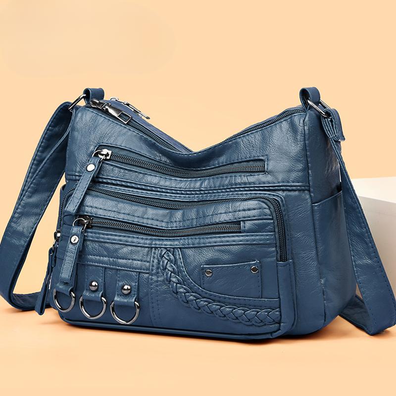 Versatile bag Nieuwe dames zachte leren tassen hoge kwaliteit portemonnees en handtassen beroemde ontwerper crossbody schoudertas voor vrouwen Sac A Main