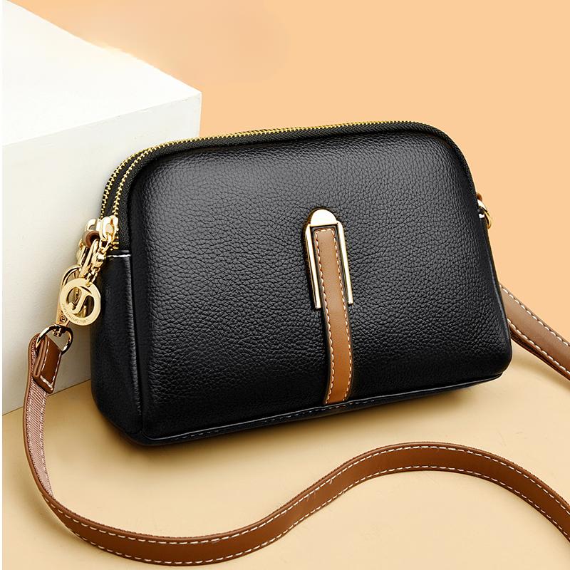 Versatile bag 100% Echt Lederen Schoudertas Dames Handtas Designer Koeienhuid Flap Tas Luxe Dames Messenger Bags Crossbody Tassen Voor Vrouwen