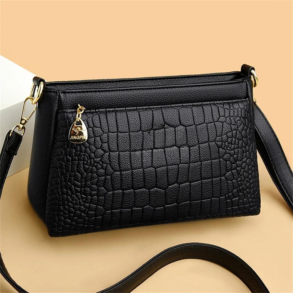 Leather bag Luxe Designer Dames Handtassen Hoge Kwaliteit Lederen Schoudertassen voor Vrouwen Vrouwelijke Crossbody Tas Portemonnees en Handtassen Sac