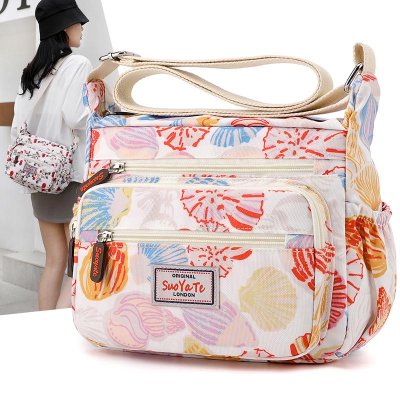 Kuluosidi Crossbody tas bedrukt nylon damestas grote capaciteit schoudertas voor moeder