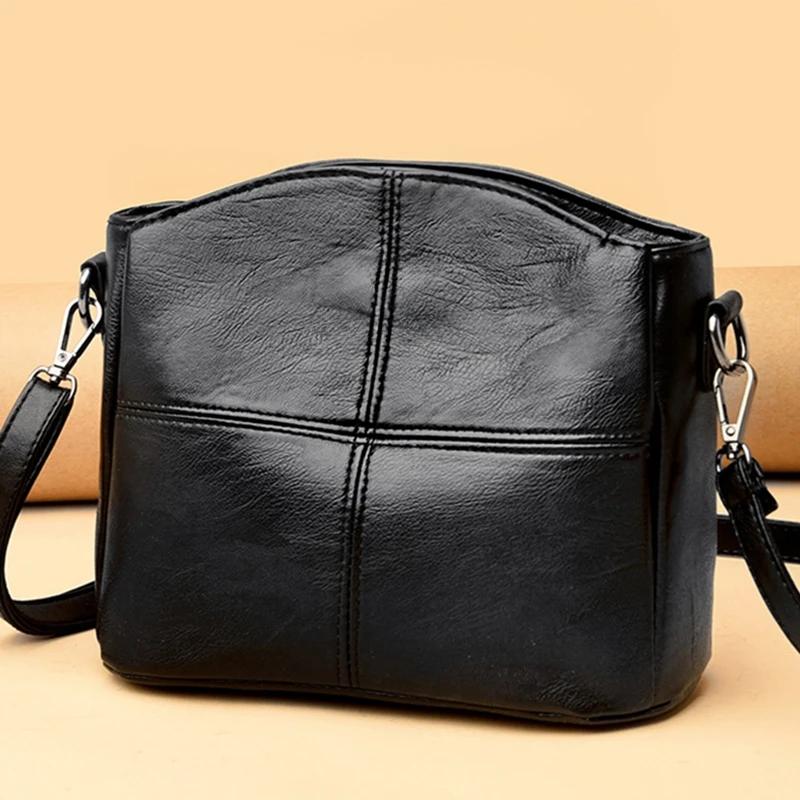 Leather bag Hoge kwaliteit leren crossbody tassen Nieuwe luxe handtassen Damestassen Designer kleine schoudertassen voor dames Sac