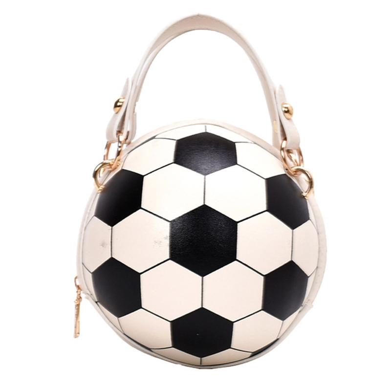 Leather bag 10 stijlen Vrouwen Meisjes Voetbal Volleybal Ronde PU Leren Handtas Ketting Schouder Messenger Crossbody Tas Satchel Tote Portemonnee