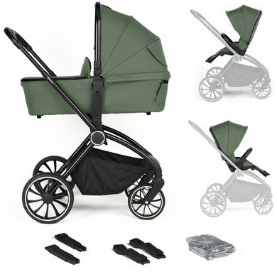 BabyGO Harmony green black Kinderwagen / Frame