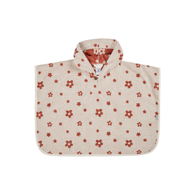 Sterntaler Badponcho boerenbloemen ecru