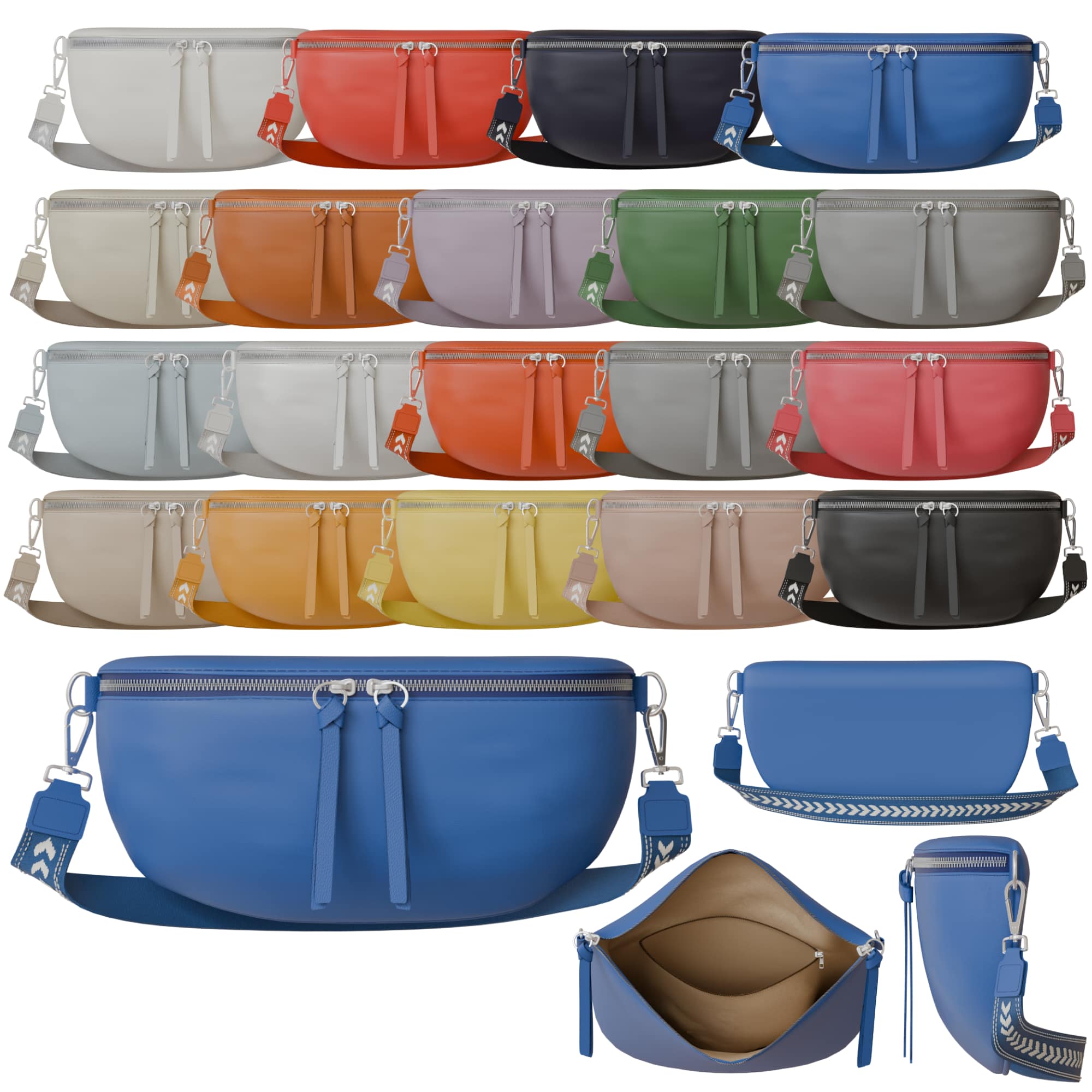Pbezler Damen Crossbody Vegan – Modern Praktisch & Stilvoll One Size zwart