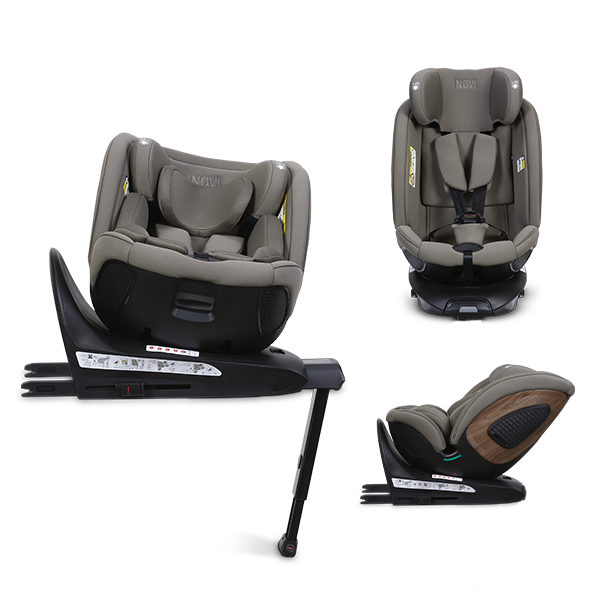 novibaby Autostoel Novi Baby Daniel Premium Wood/Dark Taupe
