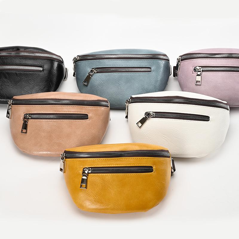 Dola Dames Crossbody Tas Honderd Mode Rits Waterdichte PU Mobiele Telefoon Tas Satchel geel