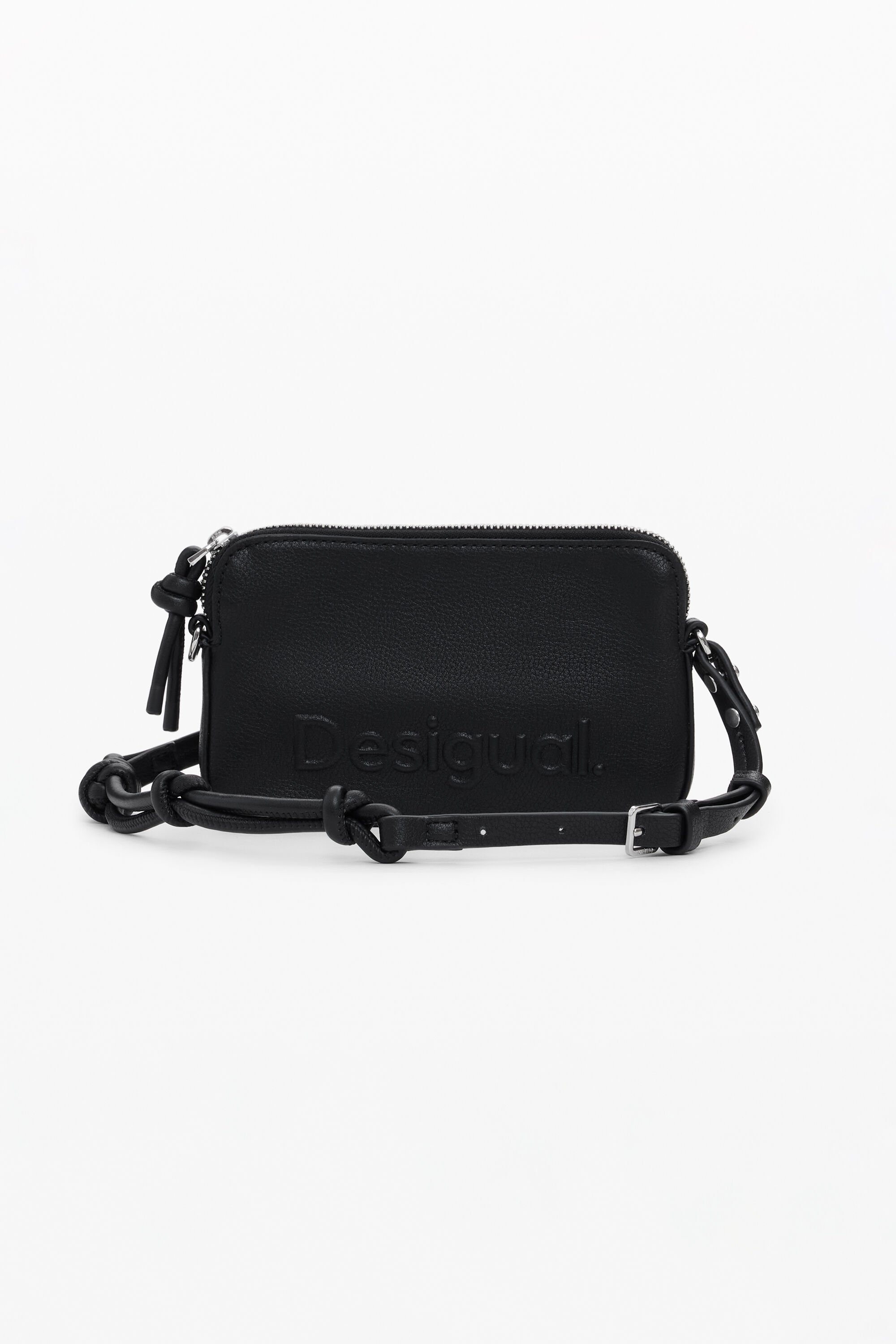Desigual Kleine portemonnee met logo - BLACK
