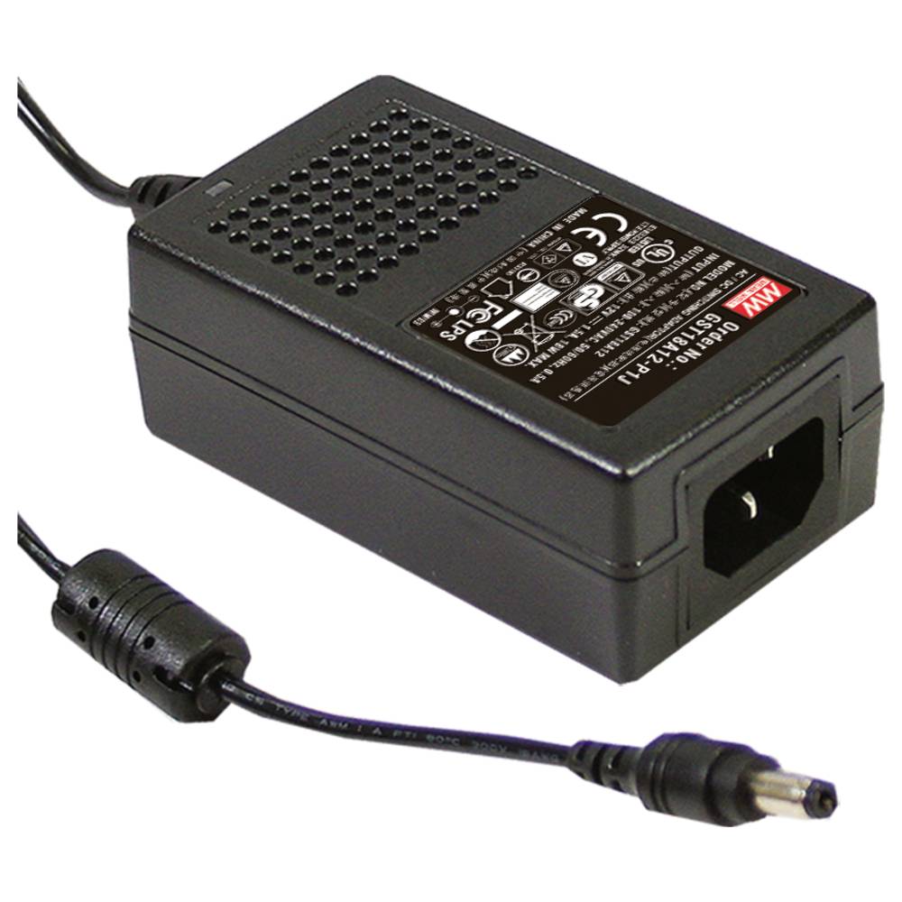 Mean Well GST18A12-P1J Tafelnetvoeding, vaste spanning 12 V 1.5 A 18 W